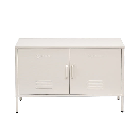 Buffet Sideboard Metal Cabinet - BASE White