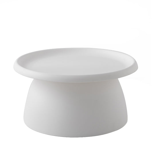 Coffee Table Round 71CM Plastic White