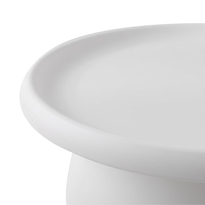 Coffee Table Round 71CM Plastic White