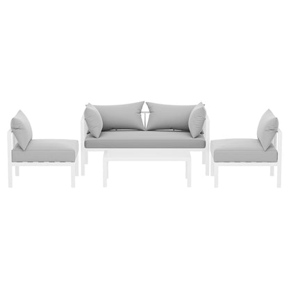 4 Seater Outdoor Sofa Set Aluminium Lounge Setting