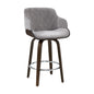 Bar Stools Swivel Velvet Padded Wooden