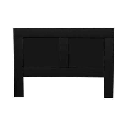 Bed Frame Double Size Bed Head with Shelves Headboard Bedhead Base Black