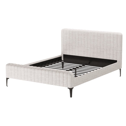 Bed Frame Queen Size Beige AMMY