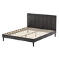 Bed Frame Queen Size LED Black RAVI