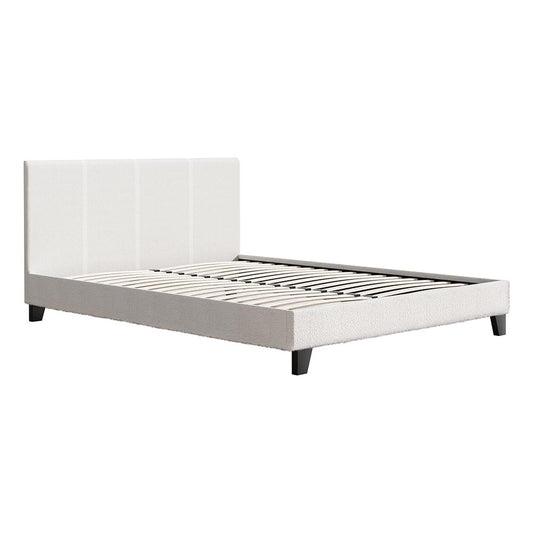 Bed Frame Queen Size Boucle NEO