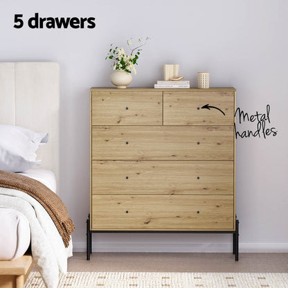 5 Chest of Drawers - ARNO Pine