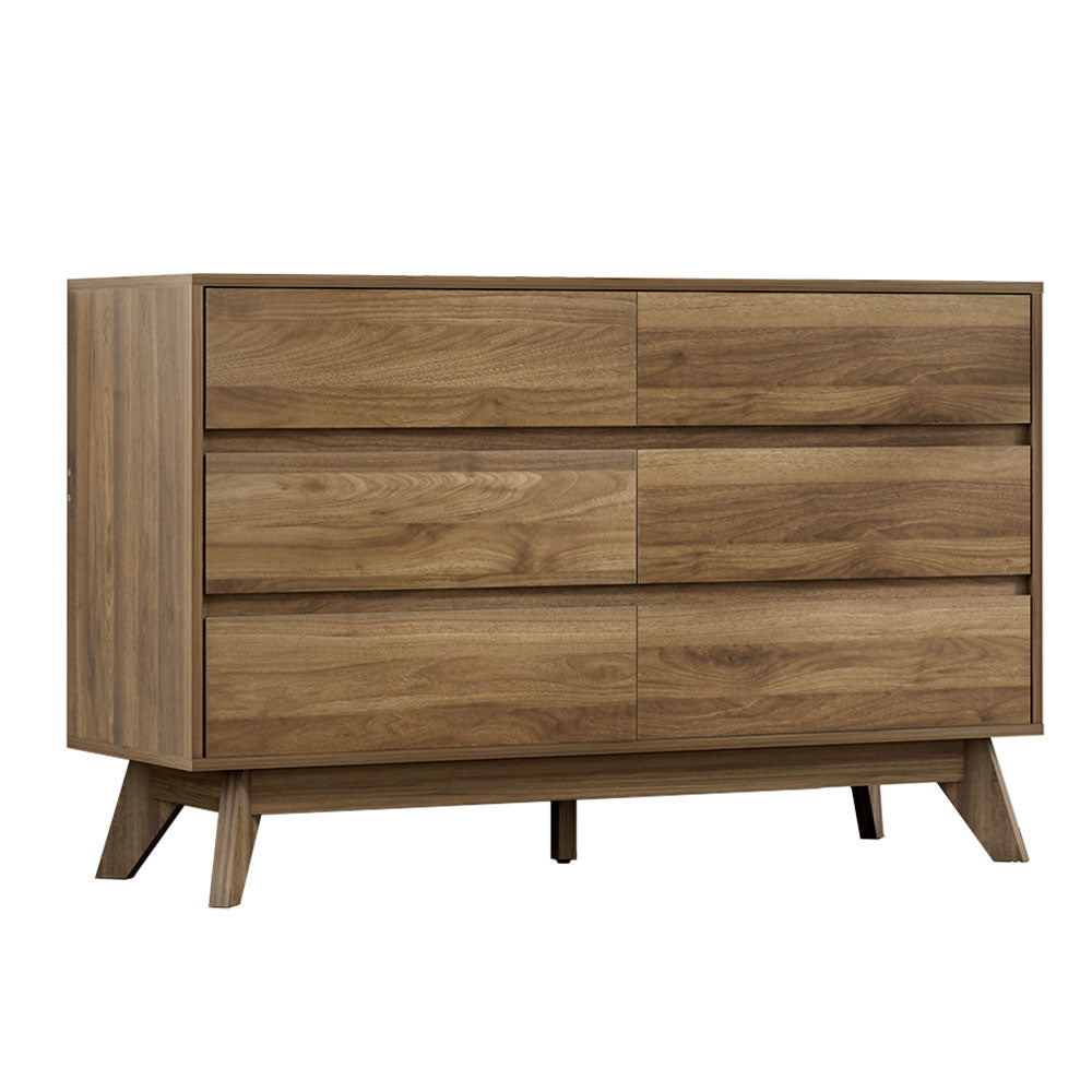 6 Chest of Drawers - XAVI Walnut