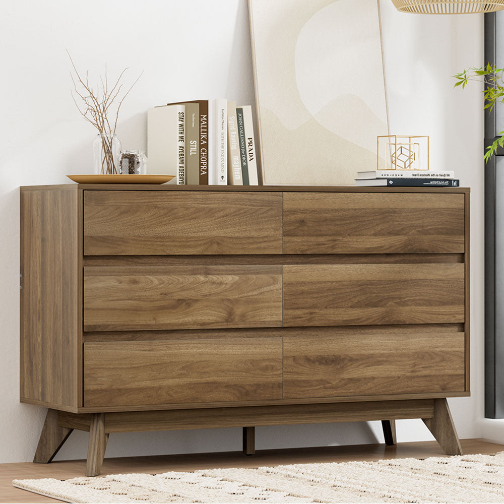 6 Chest of Drawers - XAVI Walnut