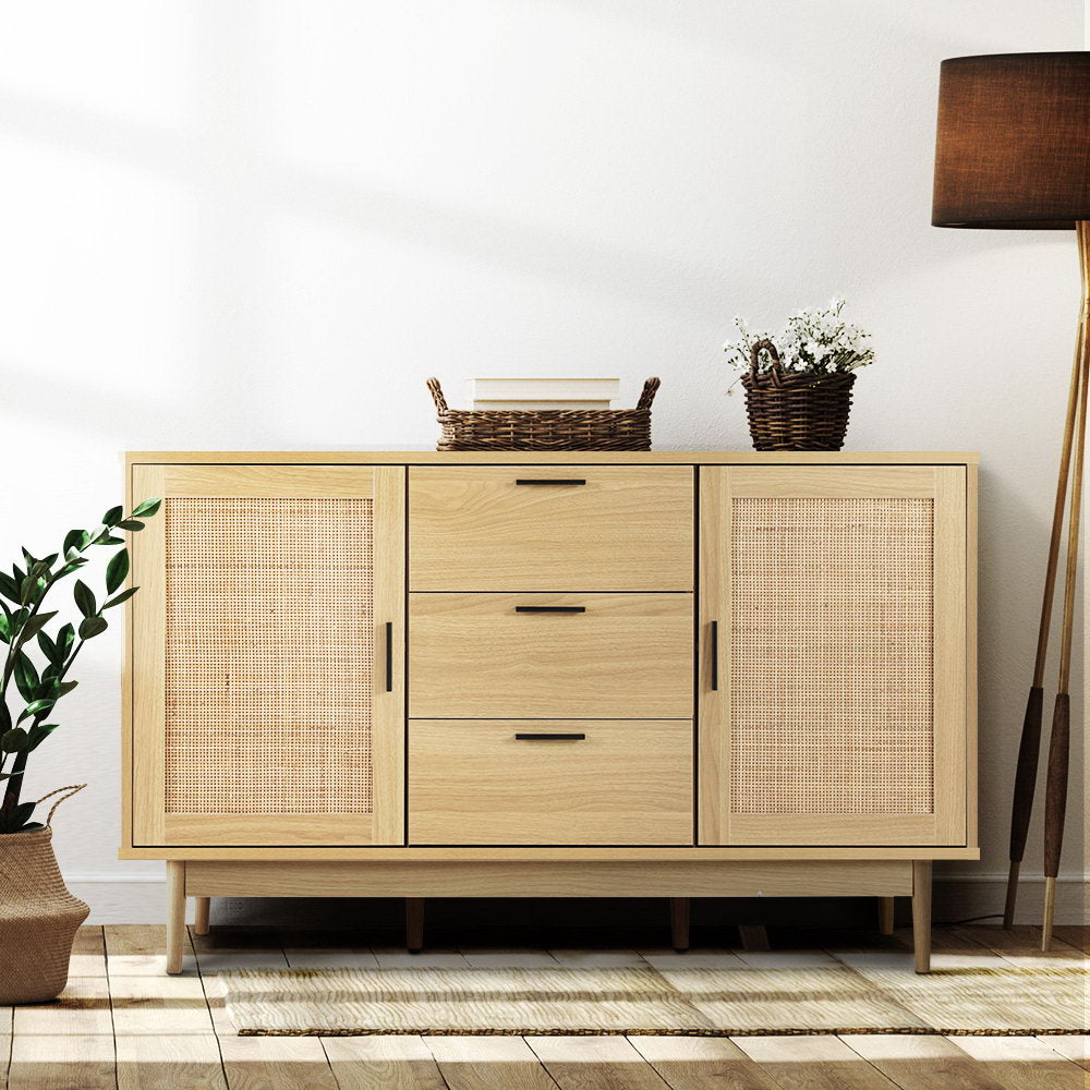 Rattan Buffet Sideboard - BRIONY Oak