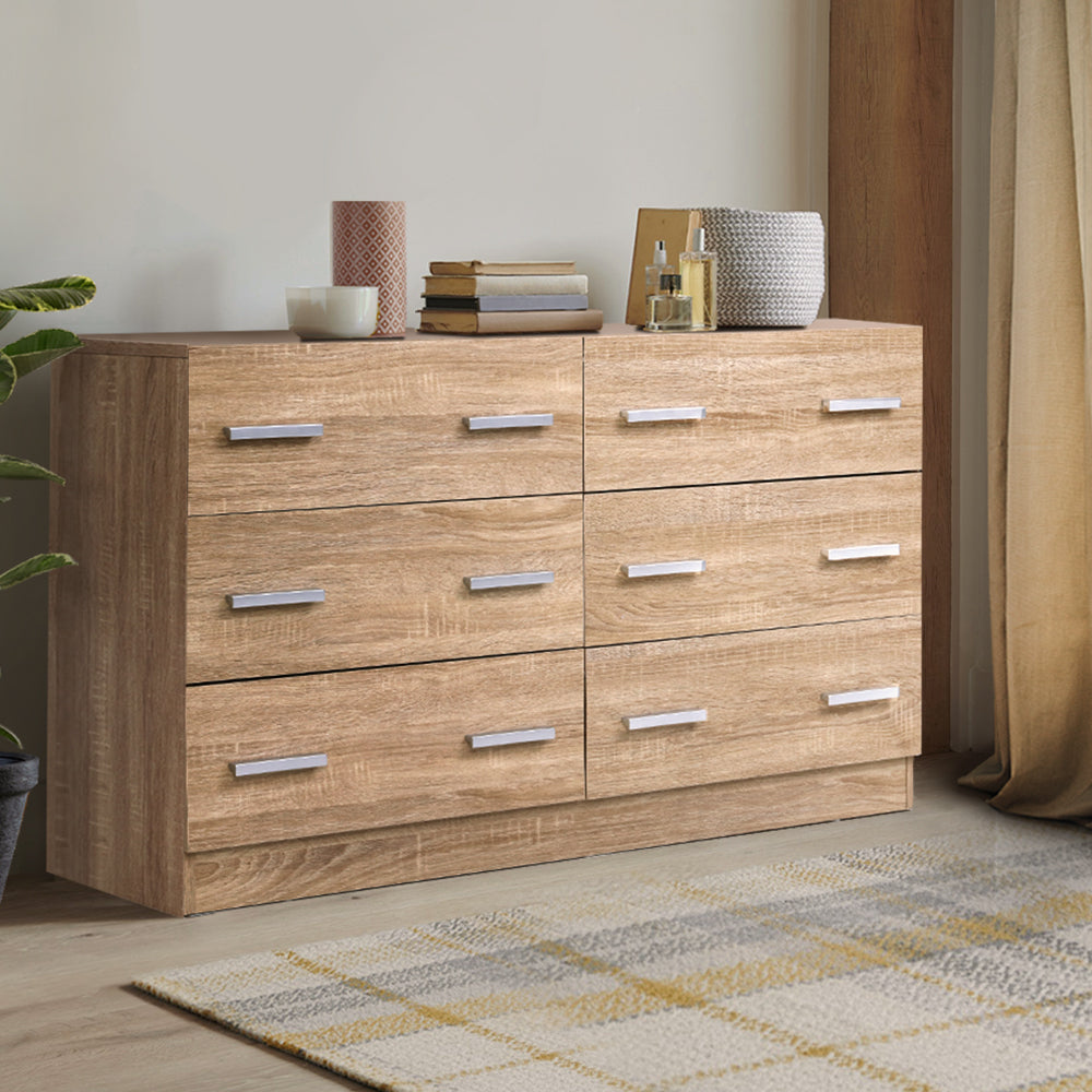 6 Chest of Drawers - VEDA Oak