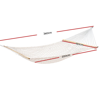 Hammock Bed Outdoor Chair Camping Hanging Hammocks Mesh 2 Person