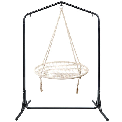 Hammock Chair with Stand Nest Web Outdoor Swing 100cm