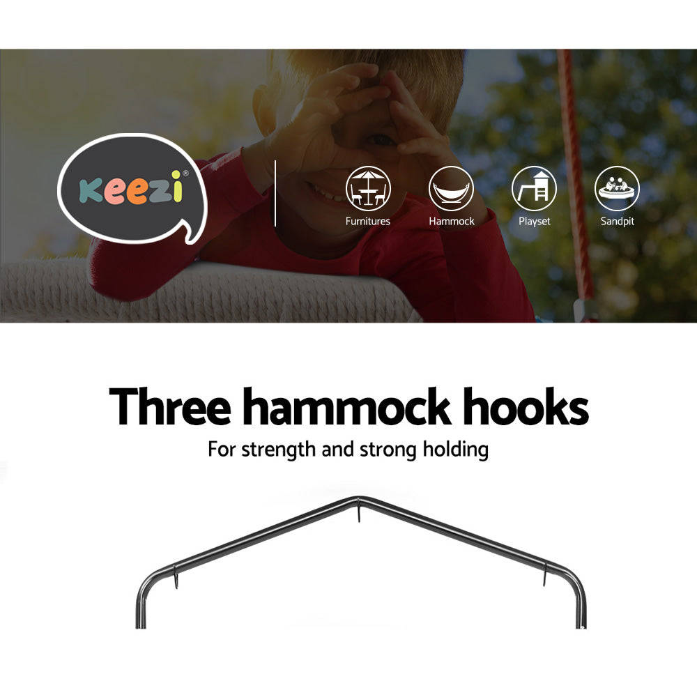 Hammock Chair with Stand Nest Web Outdoor Swing 100cm