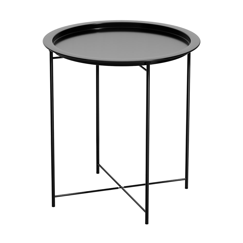 Coffee Side Table Steel Outdoor Furniture Indoor Desk Patio Garden