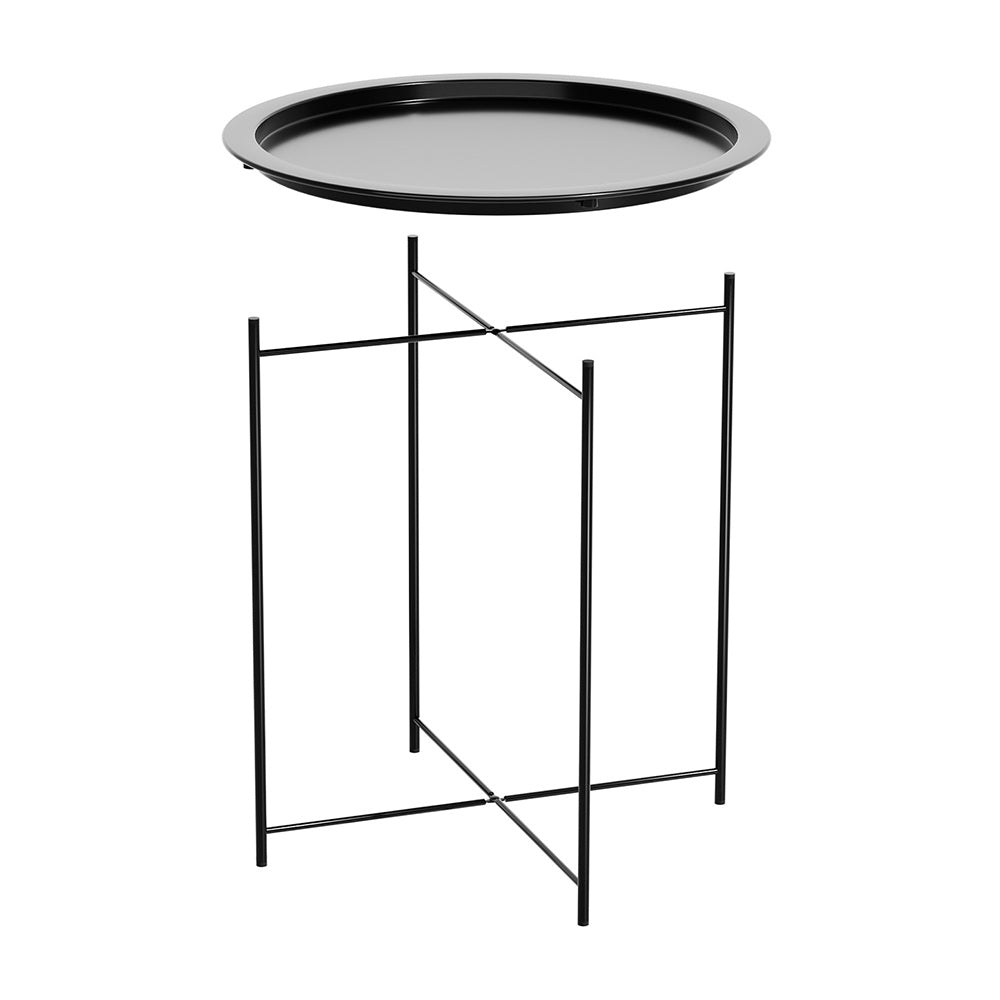 Coffee Side Table Steel Outdoor Furniture Indoor Desk Patio Garden