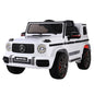 Kids Electric Ride On Car Mercedes-Benz Licensed AMG G63 Toy Cars Remote White