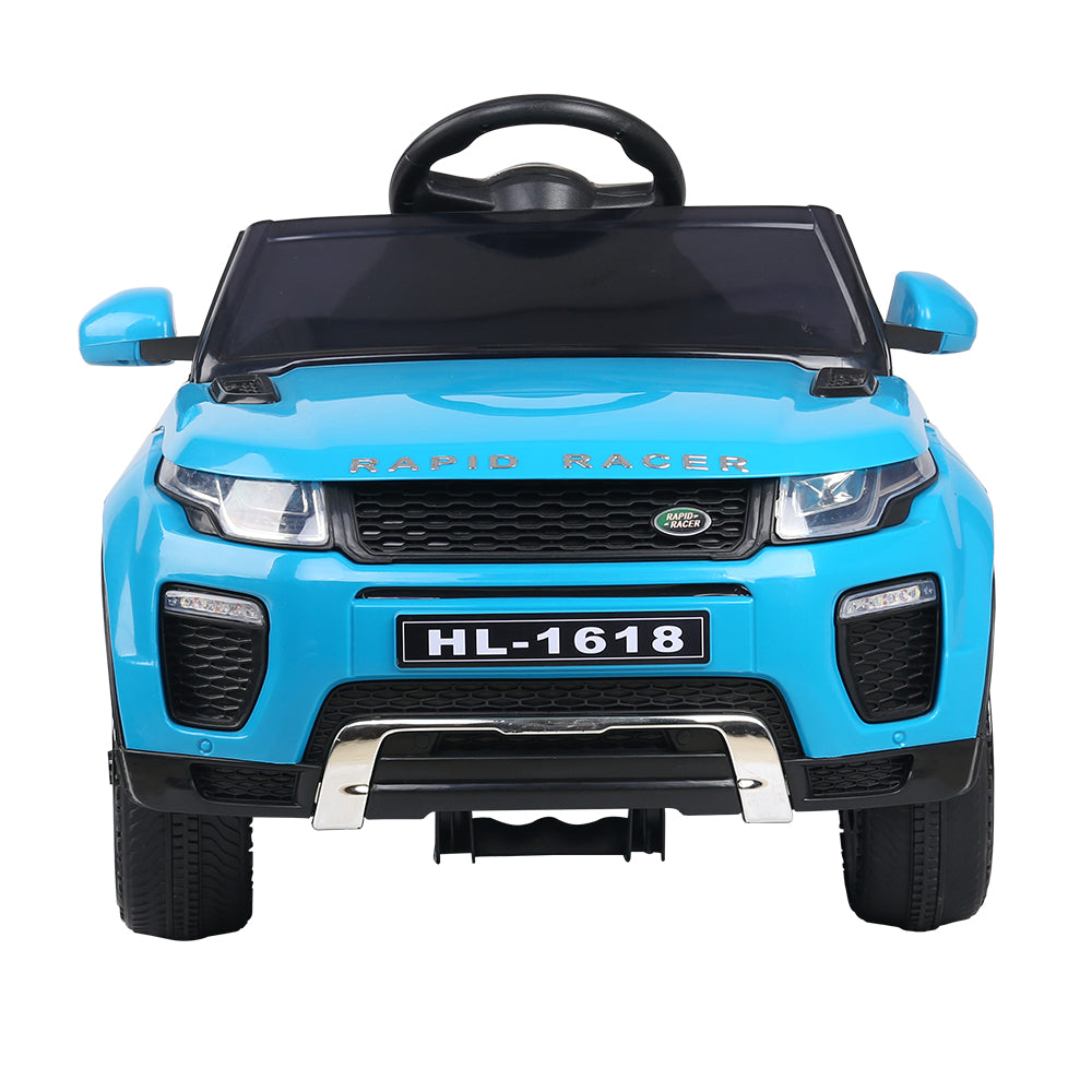 Rigo Kids Electric Ride On Car SUV Range Rover-inspired Toy Cars Remote 12V Blue