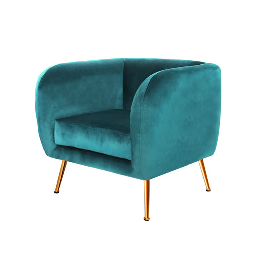 Armchair Lounge Sofa Arm Chair Accent Chairs Armchairs Couch Velvet Green