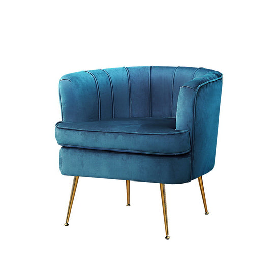 Armchair Velvet Blue Norvia