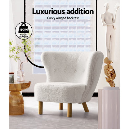 Armchair Lounge Accent Chair Armchairs Couch Chairs Sofa Bedroom White