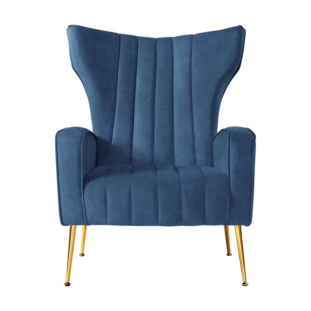 Armchair Navy Velvet Kate