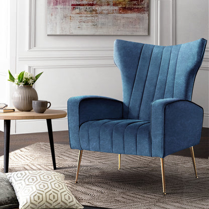 Armchair Navy Velvet Kate