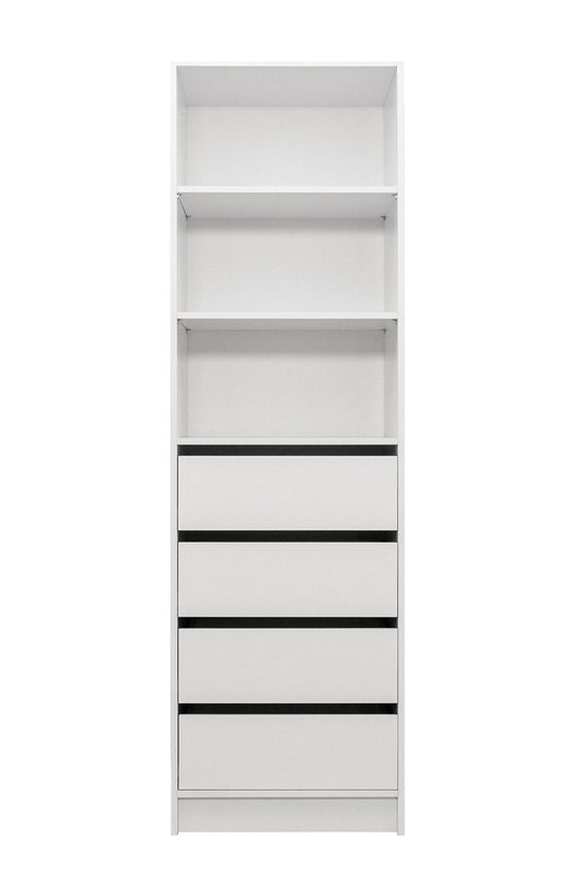 MALMO THREE SHELF/FOUR DRAWER WALK IN WARDROBE - CLASSIC