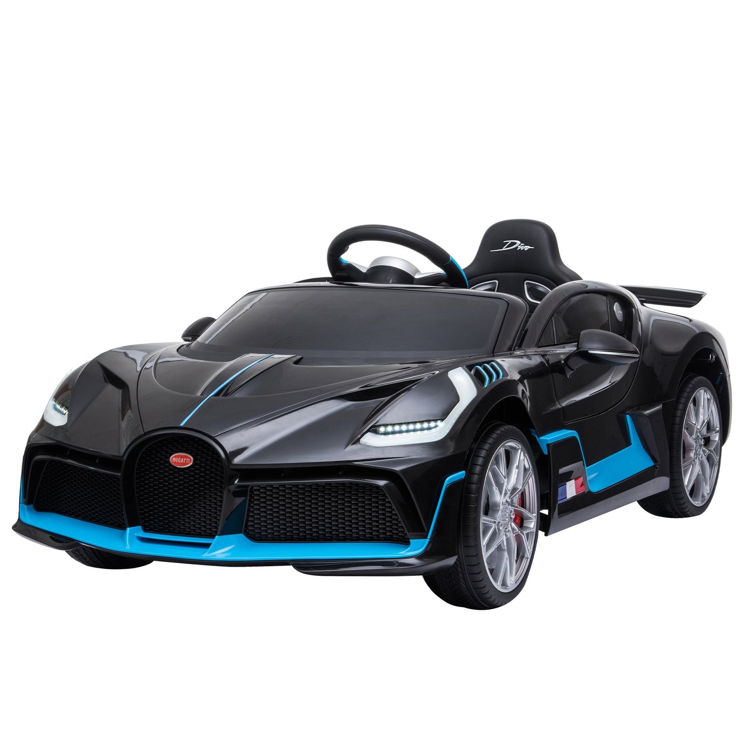 Kahuna Licensed Bugatti Divo Kids Electric Ride On Car - Black