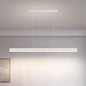 Modern Minimalist Trapezoid Pendant Light Adjustable LED Bar Light White