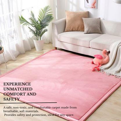 Soft Touch Ultra Plush Memory Foam Tatami Blush Pink Mat - 150 x 200 CM