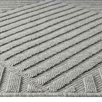 Alpha Outdoor Rug - Light Grey - 160x230