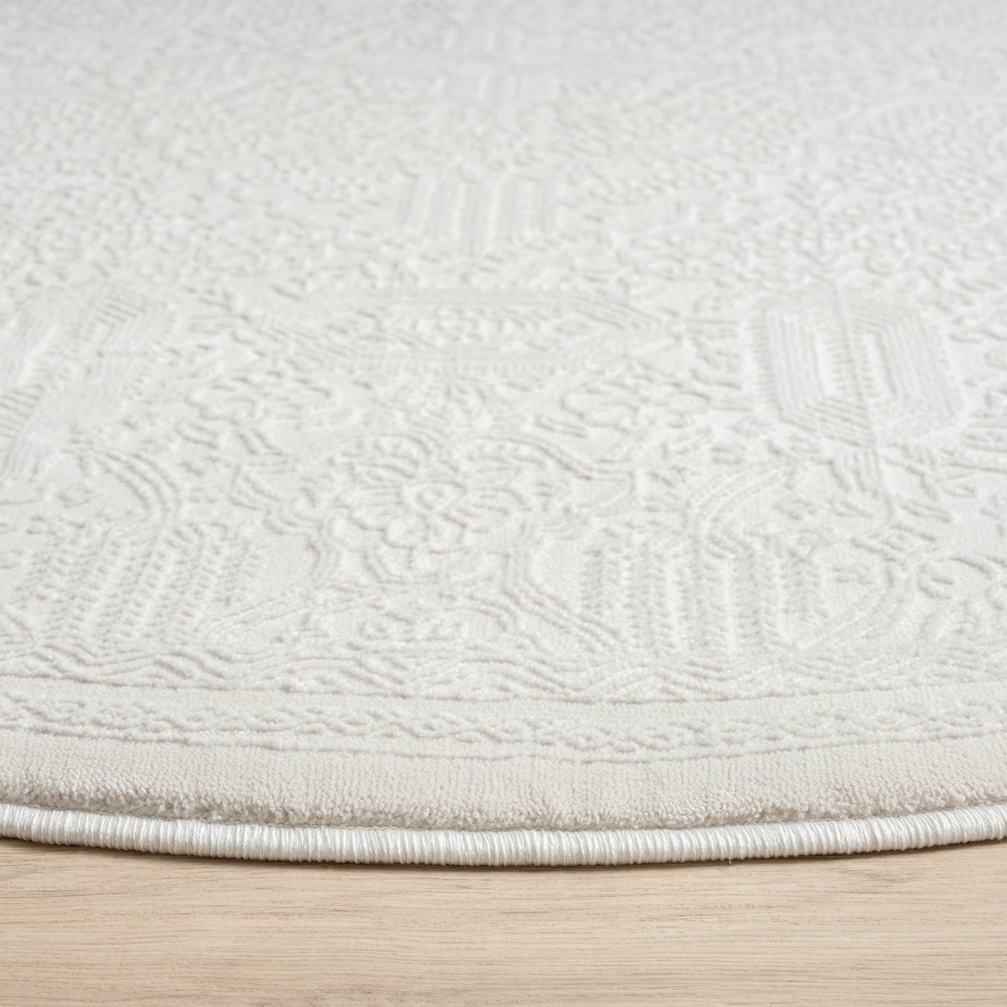 Grande Jacquard Rug - Ivory - 160x230