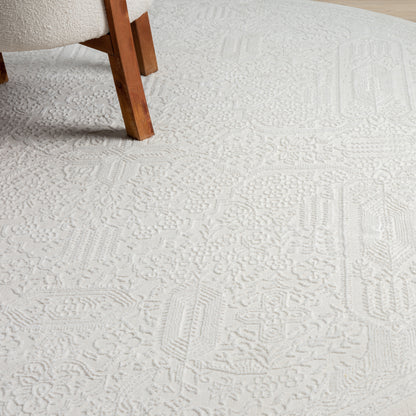 Grande Jacquard Rug - Ivory - 160x230