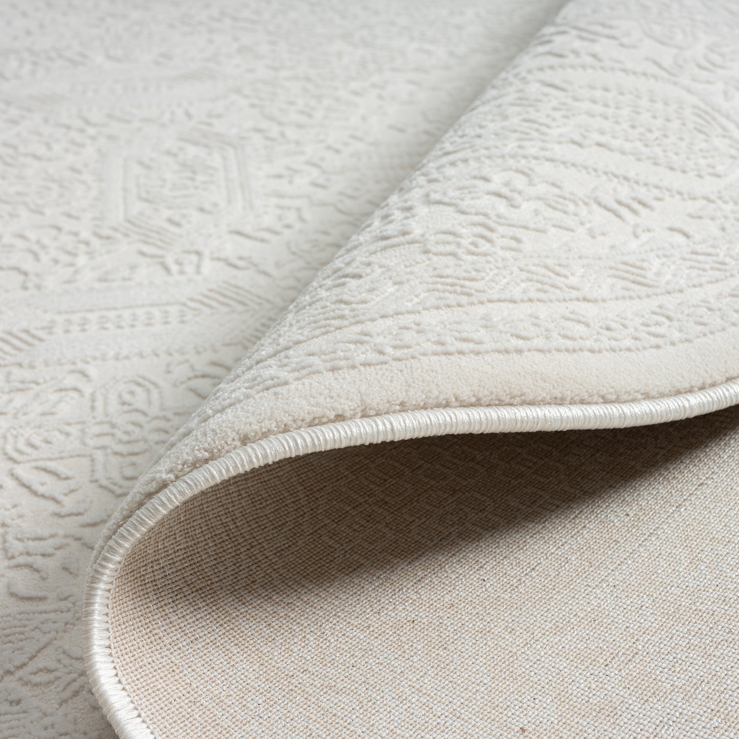 Grande Jacquard Rug - Ivory - 160x230