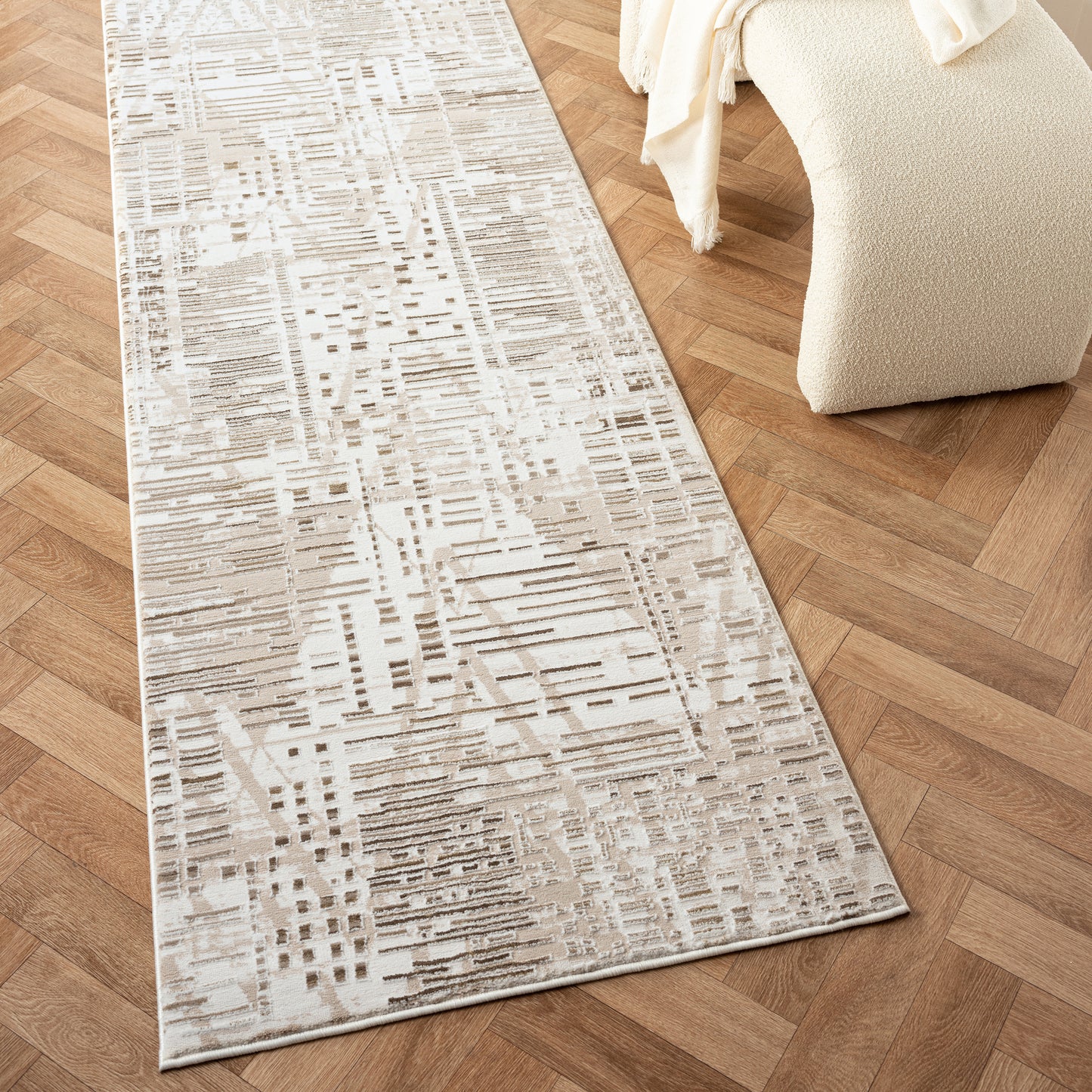 Grande Jacquard Rug - Taupe - 80x150