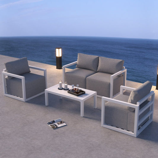 Alfresco Serenity Outdoor Lounge Set – Charcoal Grey