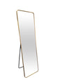 Metal Rectangle Gold Free Standing Mirror - 50cm x 170cm