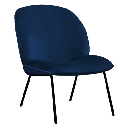 Fabric Occasional Accent Chair blue