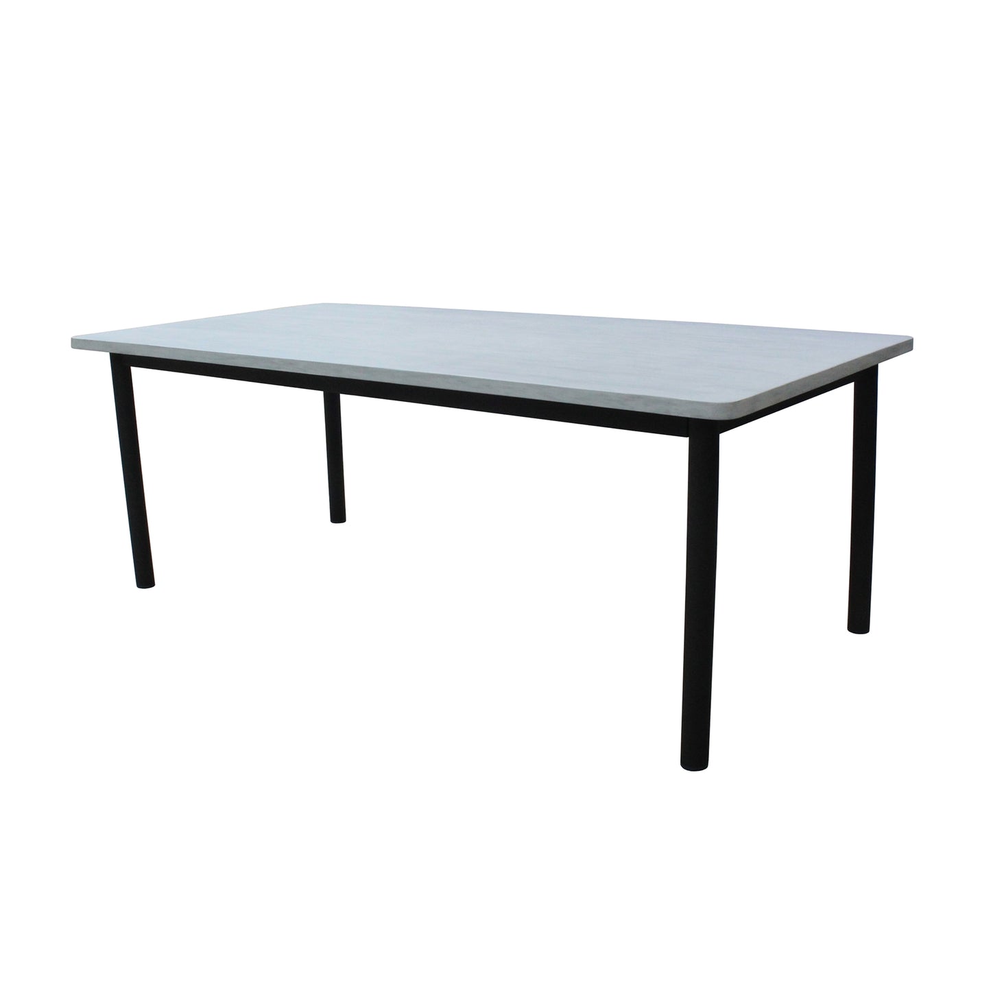 Lara 240cm 8 Seater Outdoor Dining Table Glass Concrete Top