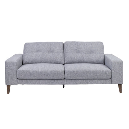 Juliet 2 + 3 Seater Sofa Set Soft Fabric Uplholstered Lounge Couch Grey