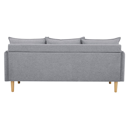 Sinatra 3 Seater Fabric Sofa Lounge Couch Grey