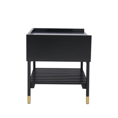 ALCONA Night Stand In Matte Black