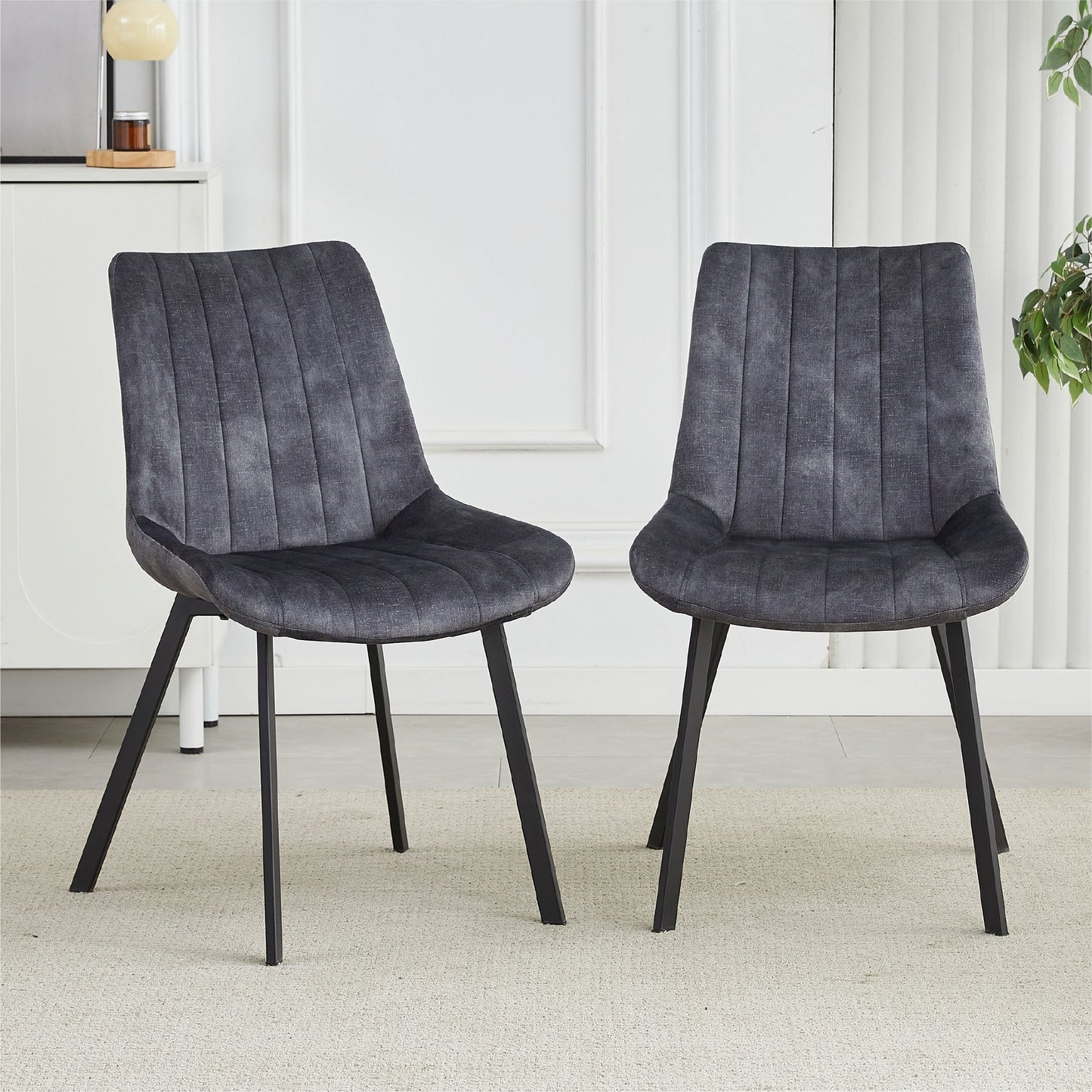 Sloane Fabric Dining Chairs (Set of 4) - Grey