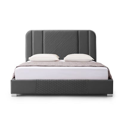 Halcyon King Bed Frame Air Leather Padded Upholstery