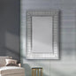 Wall Mirror MDF Silver Mirror Clear Image Rectangular Shape MRR-07