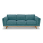 3+2 Seater Sofa Teal Fabric Lounge Set for Living Room Couch with Wooden Frame