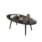 Coffee Table Living Room Accent Oval Table Contemporary Style Leisure Tea Table