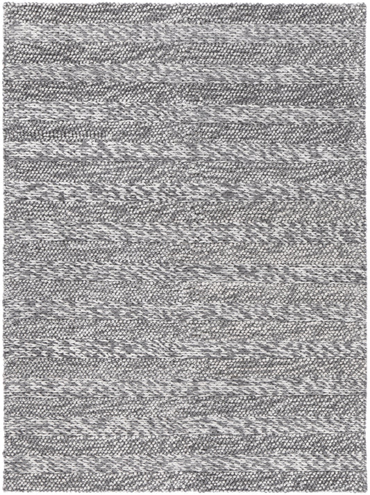 Harlow Ringlets Charcoal Wool Blend Rug 240x330