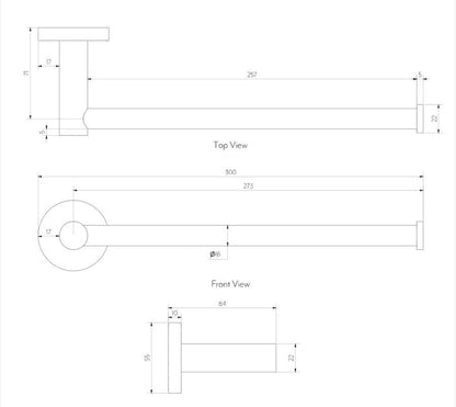 2024 Round New Toliet Roll Holder brushed copper hand towel holder