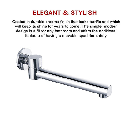 240mm Brass Bath Safety Spout Swivel